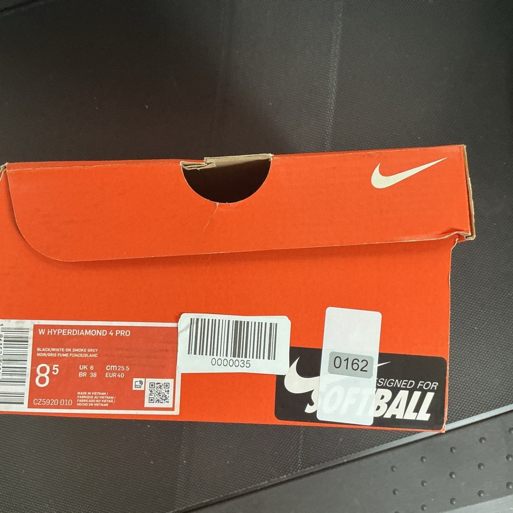 Womens Nike Renew Hyperdiamond 4 Pro Metal Softball Cleats Size 8.5 CZ5920-010 - Picture 1 of 7
